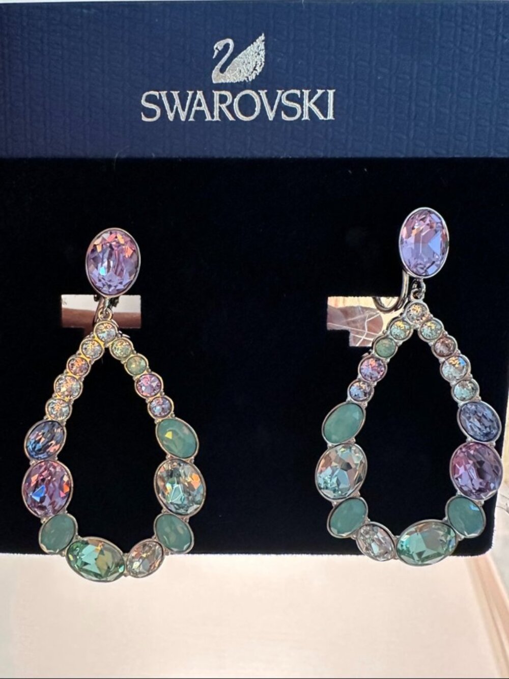 NEW Swarovski Crystal Statement Drop Earrings 5149729 w/ Box